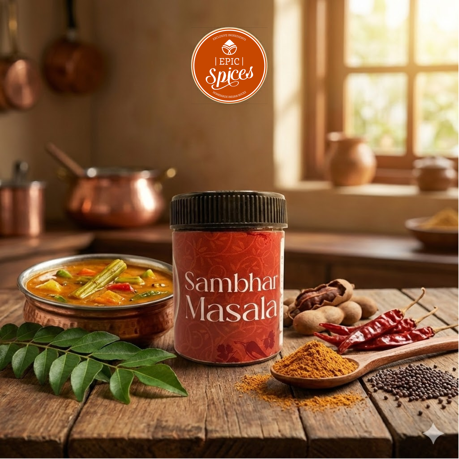 Epic Spices Sambhar Masala 100gm - Image 2