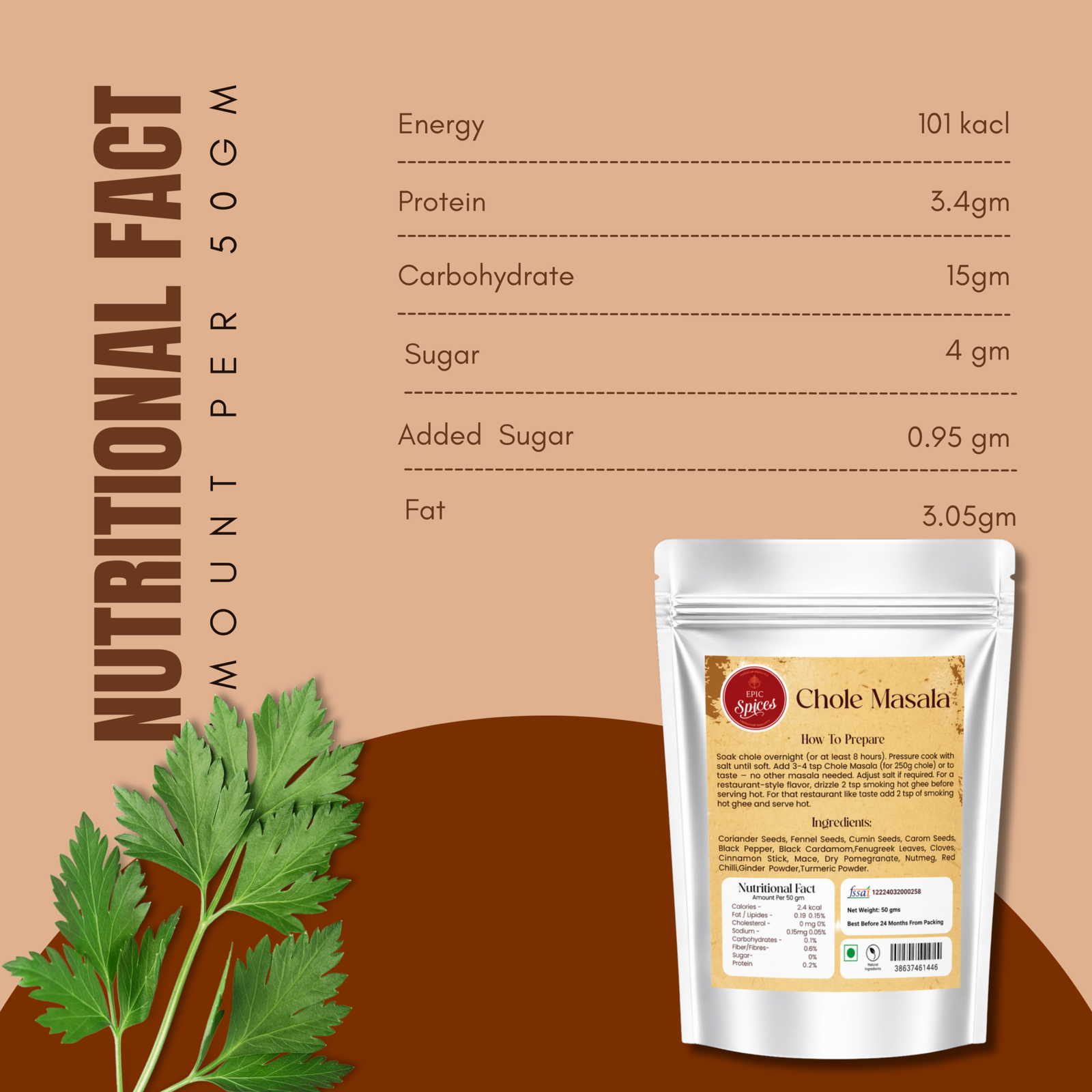 Chole Masala 50g | Epic spices